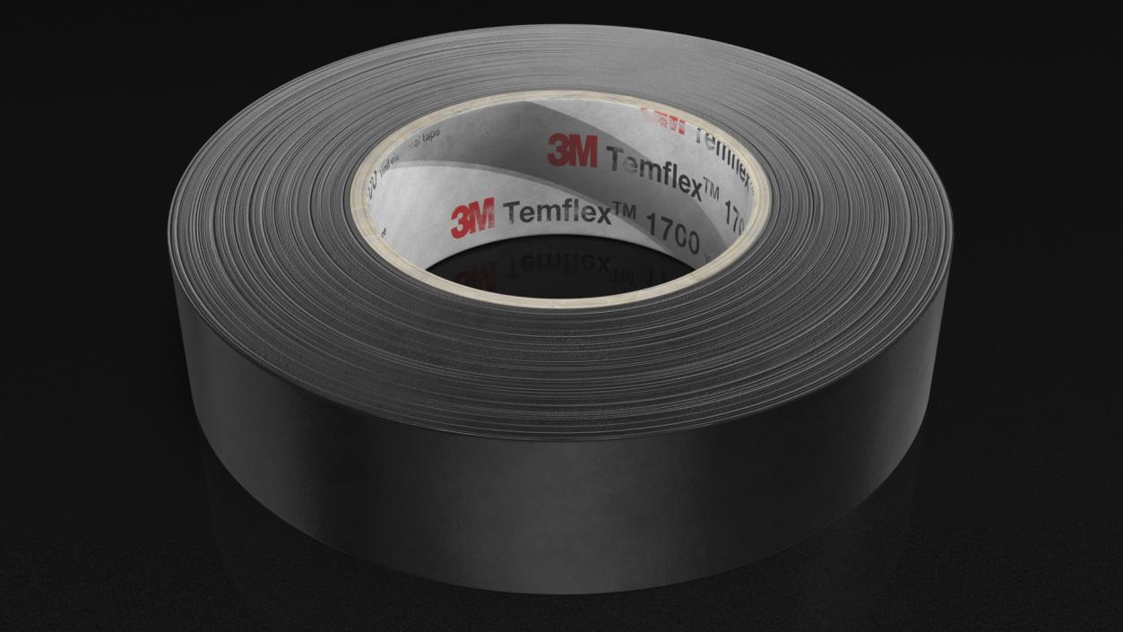 3D Temflex 3M Vinyl Electrical Tape Black model