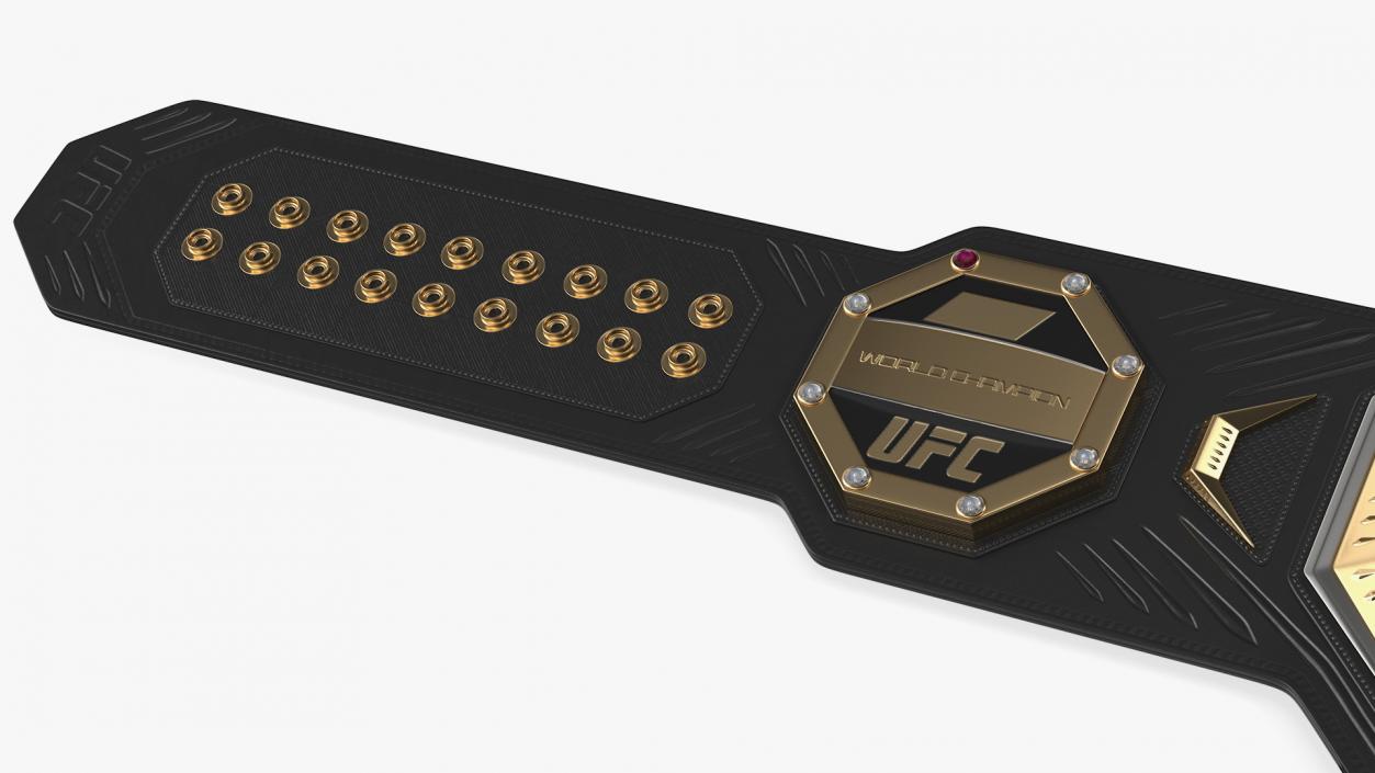 UFC Legacy Championship Belt Lies on Floor 3D