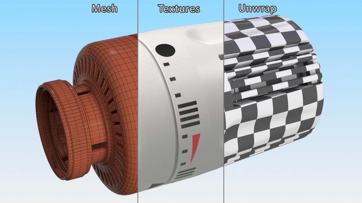 Thermostatic Radiator Valve-Head 3D