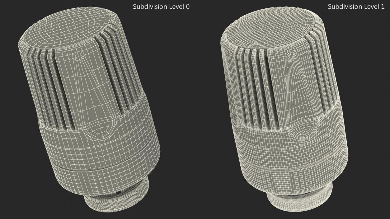 Thermostatic Radiator Valve-Head 3D