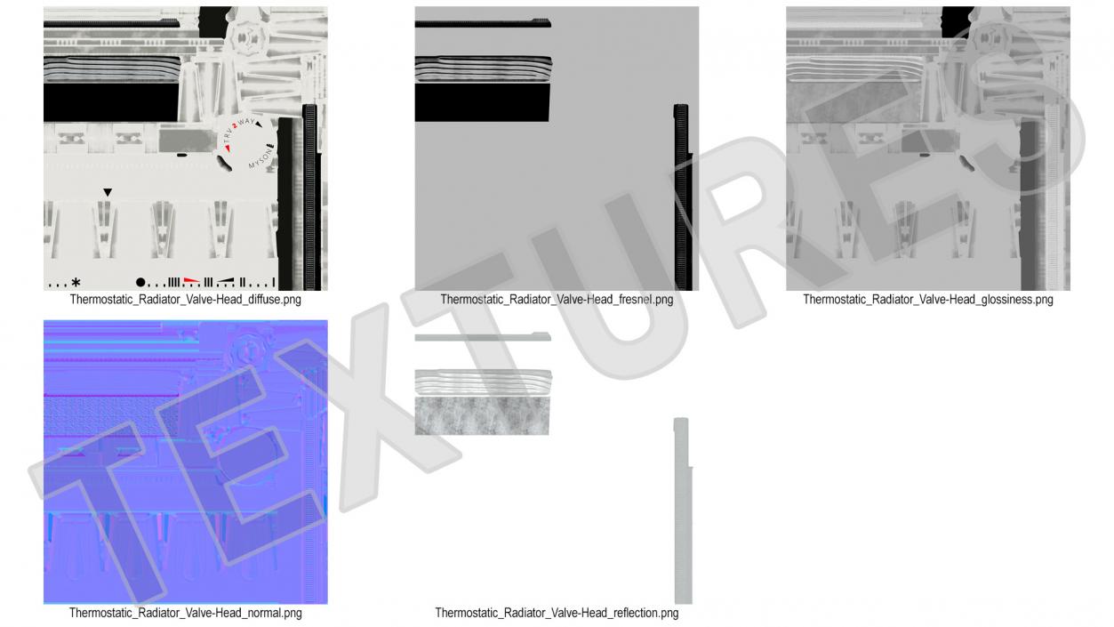 Thermostatic Radiator Valve-Head 3D