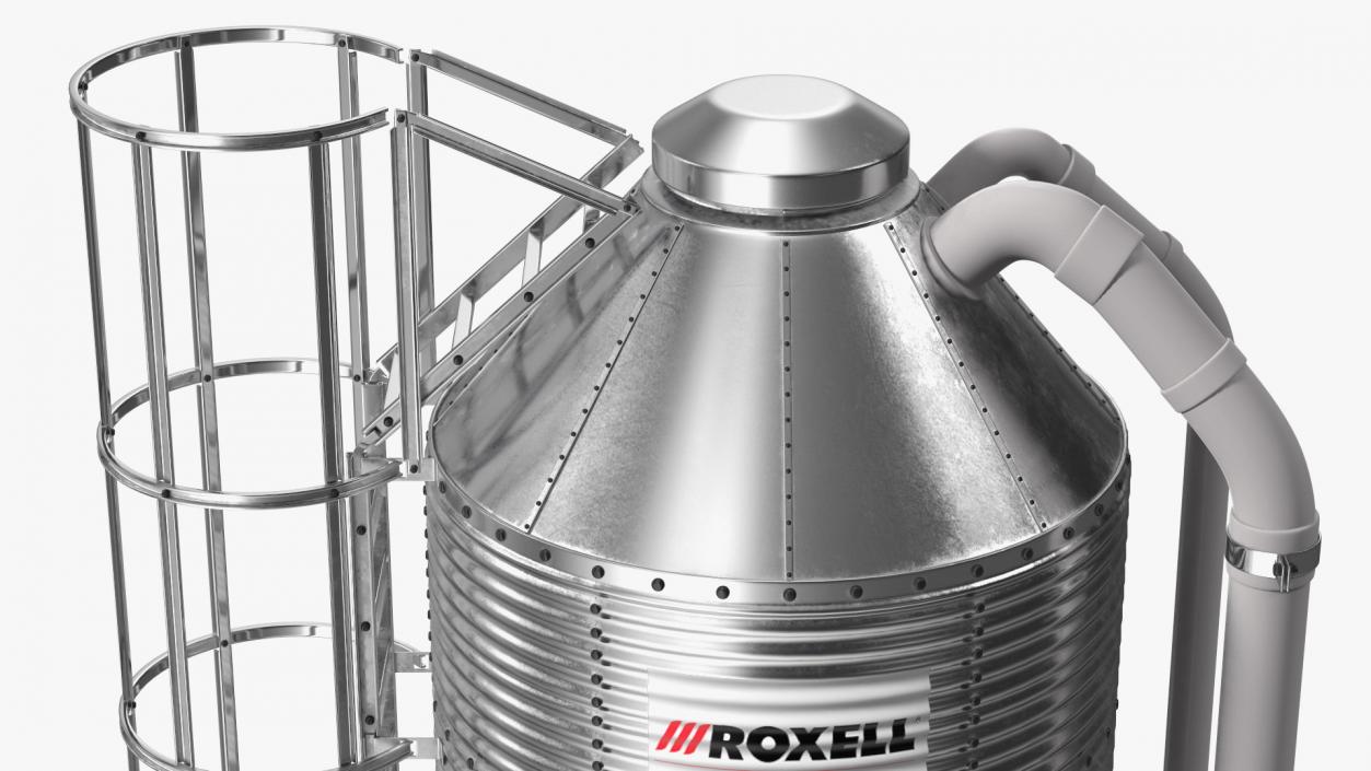 Roxell Metal Feed Storage Bin 3D model