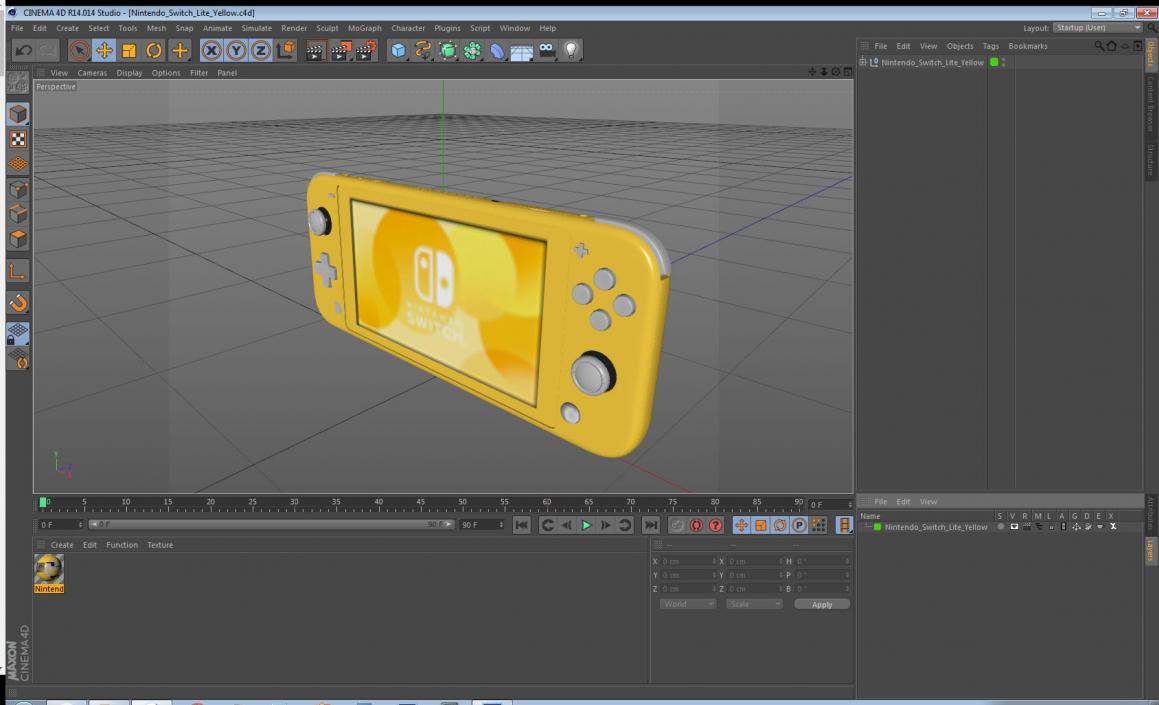 Nintendo Switch Lite Yellow 3D