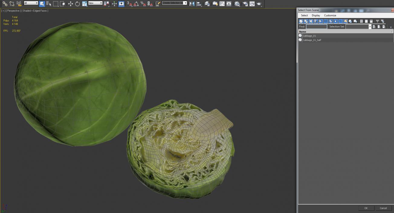 3D Cabbage Collection model