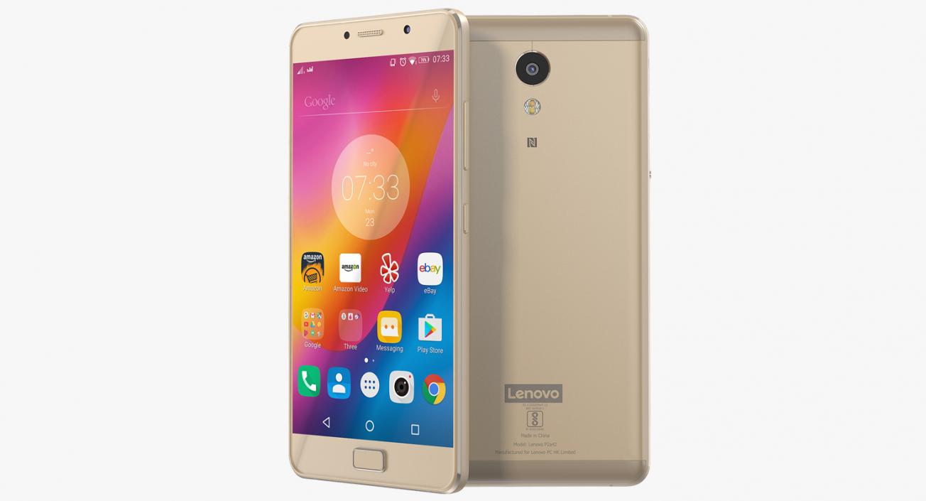 Lenovo P2 Champagne Gold 3D model