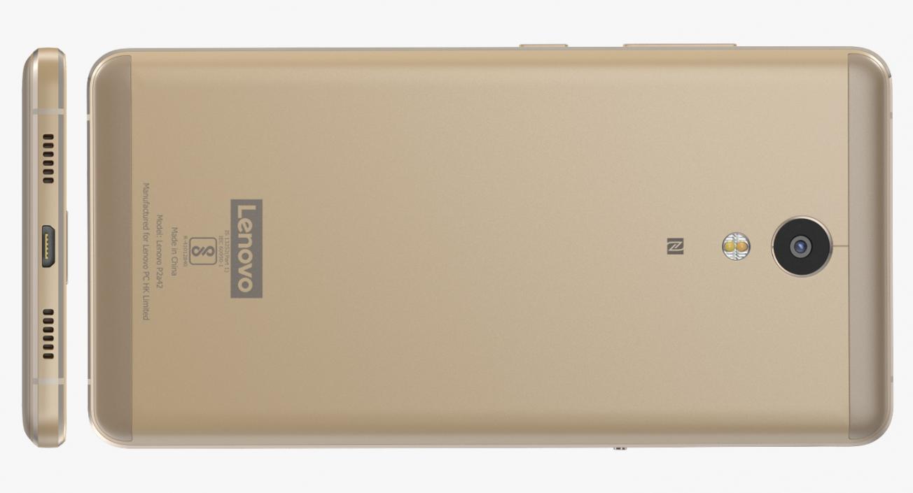 Lenovo P2 Champagne Gold 3D model