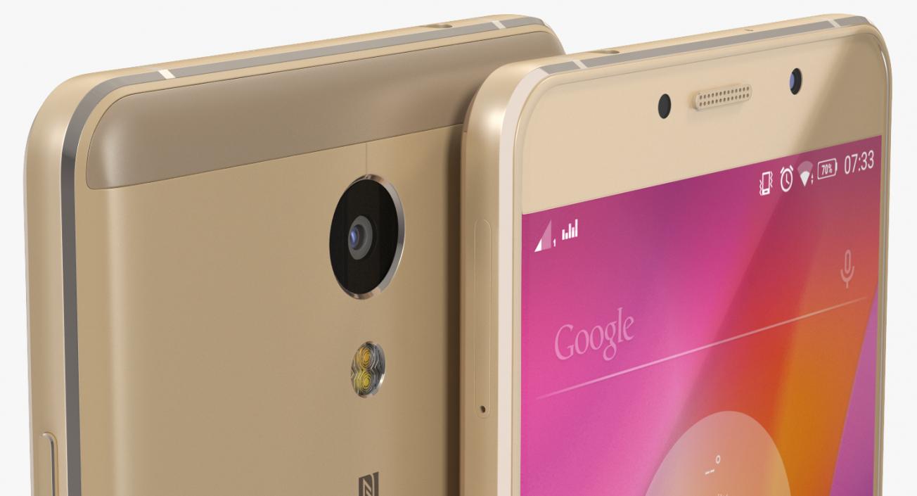 Lenovo P2 Champagne Gold 3D model