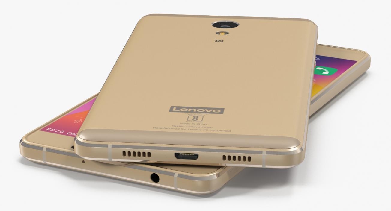 Lenovo P2 Champagne Gold 3D model