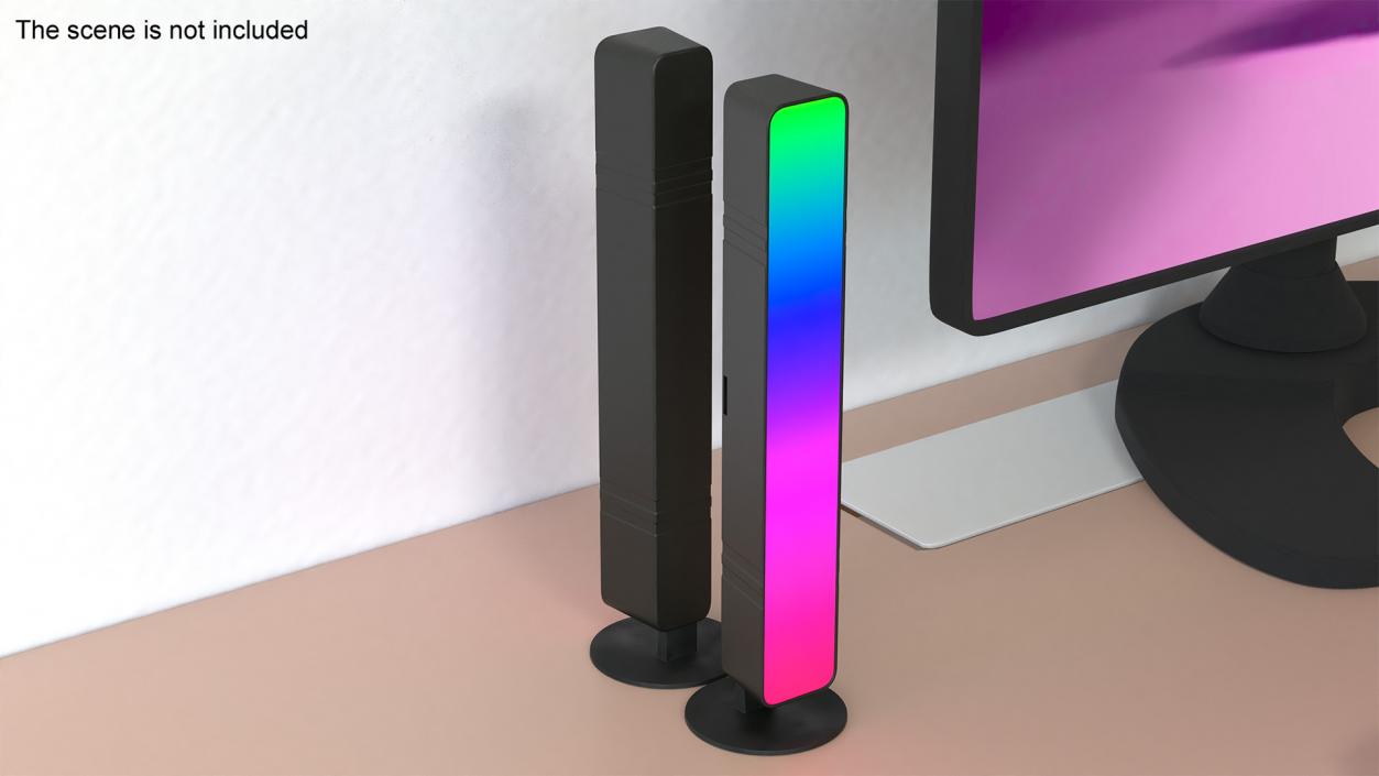 Vertical RGB Dynamic LED Light Bar 3D model