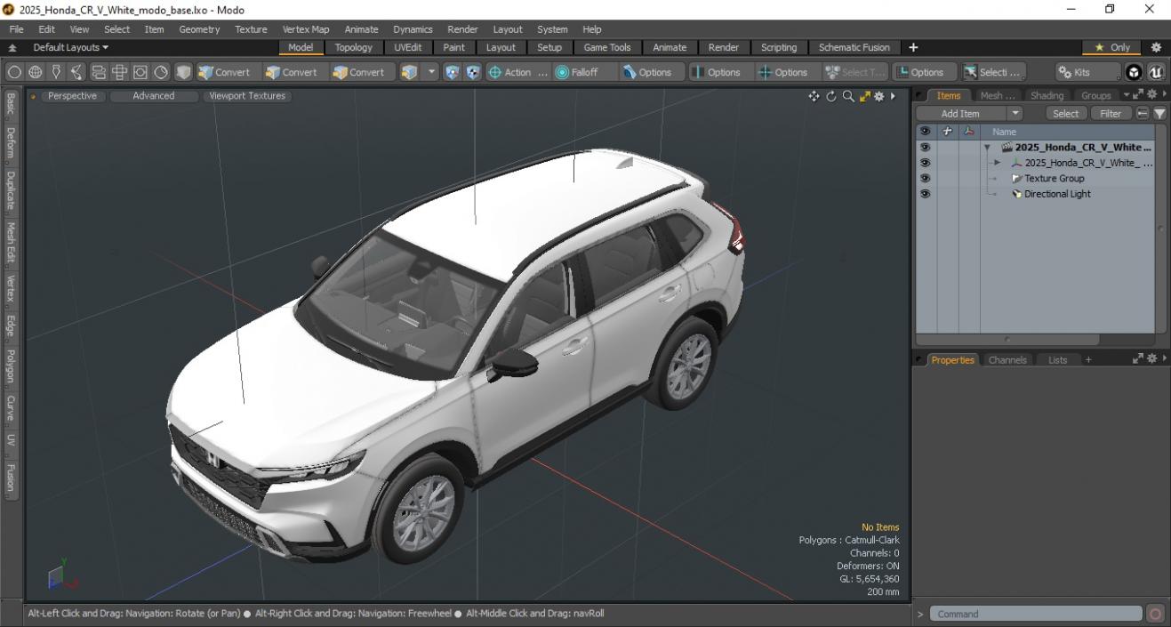 3D 2025 Honda CR-V White