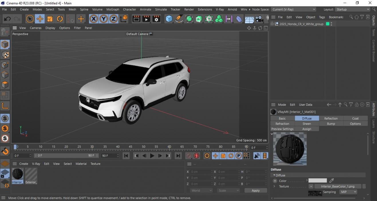 3D 2025 Honda CR-V White