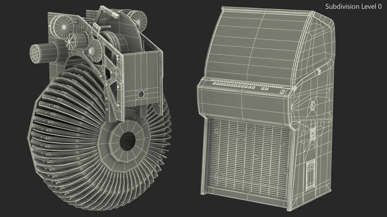 Sound Leisure Vinyl Rocket Jukebox 3D model