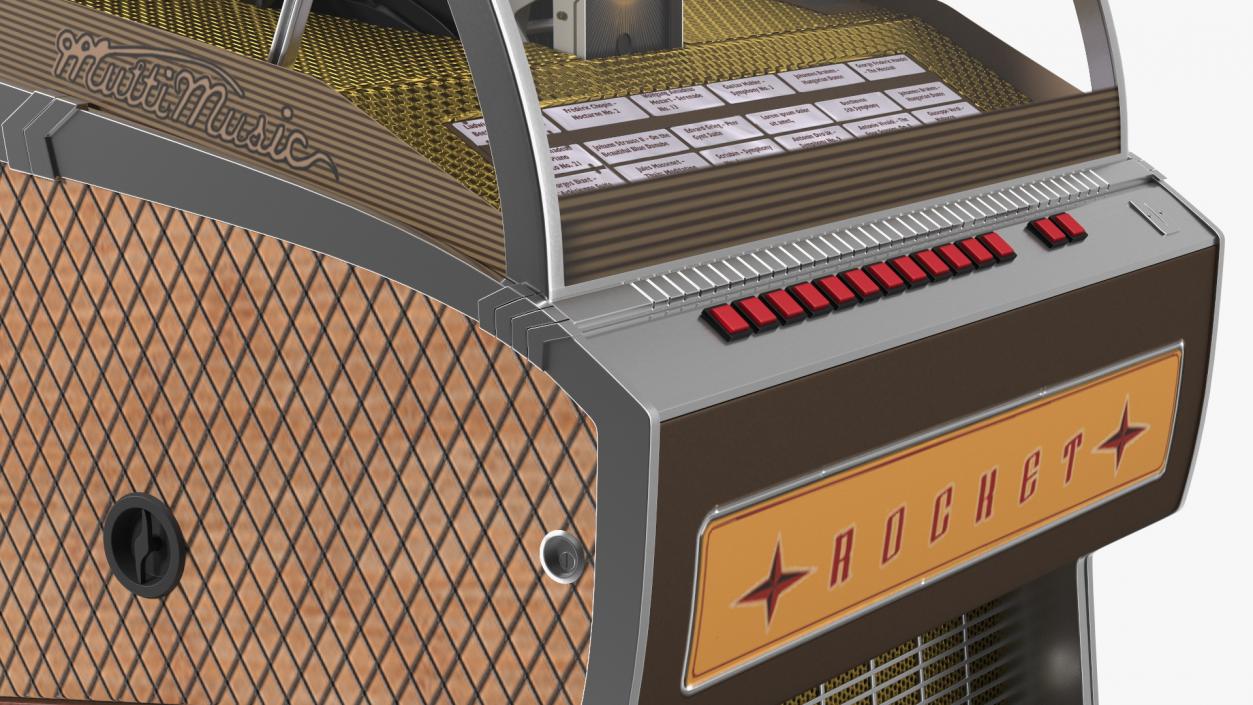 Sound Leisure Vinyl Rocket Jukebox 3D model