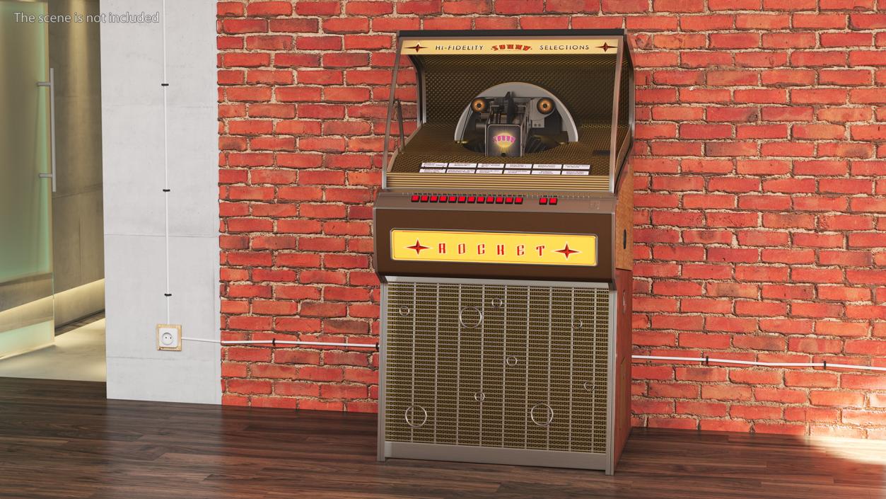 Sound Leisure Vinyl Rocket Jukebox 3D model