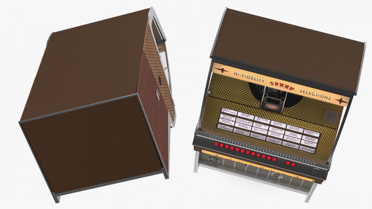 Sound Leisure Vinyl Rocket Jukebox 3D model