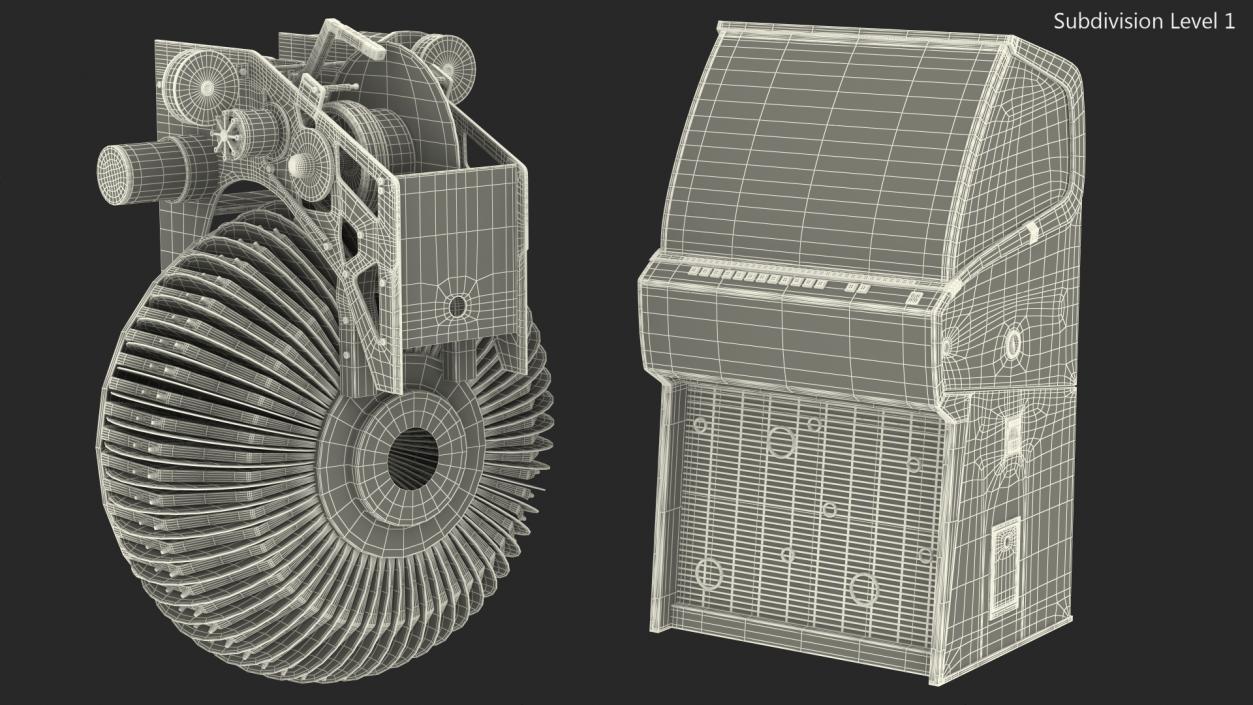 Sound Leisure Vinyl Rocket Jukebox 3D model