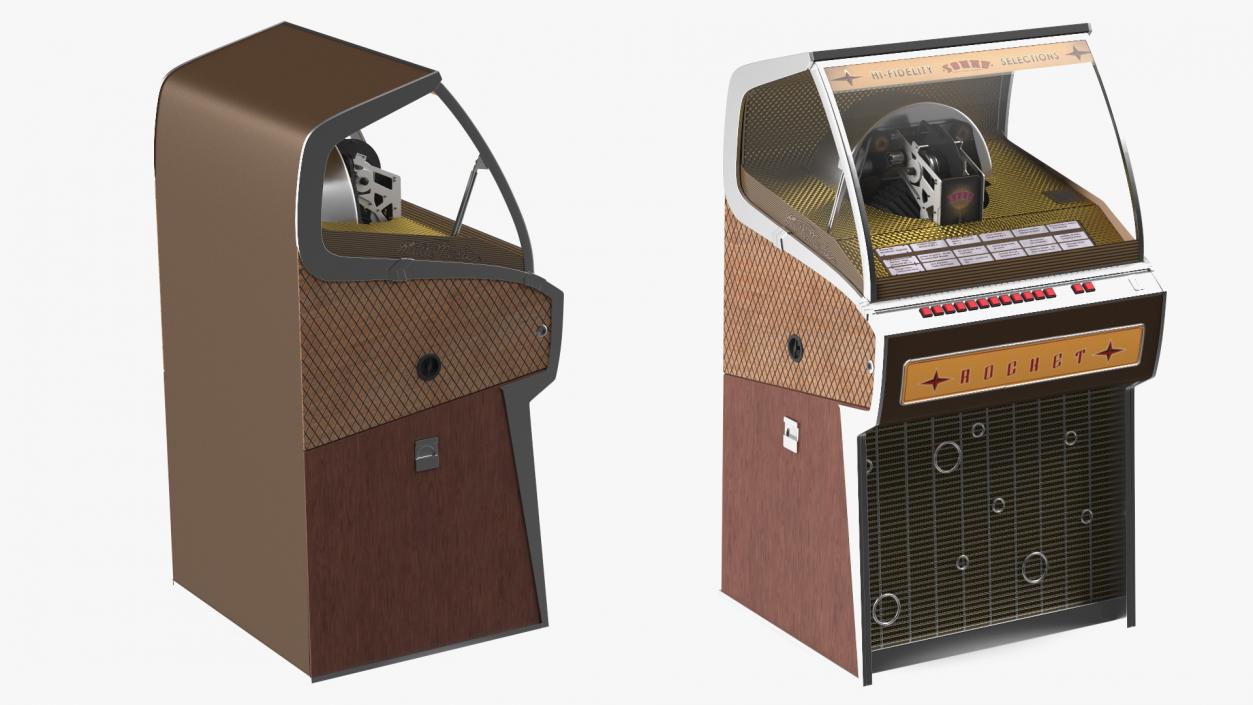 Sound Leisure Vinyl Rocket Jukebox 3D model