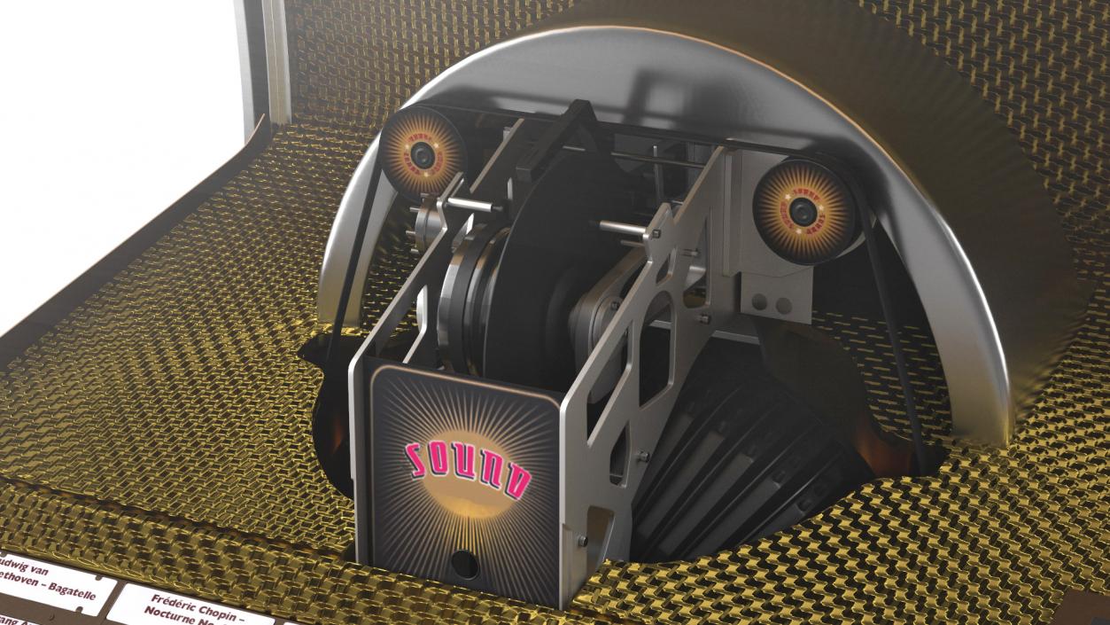 Sound Leisure Vinyl Rocket Jukebox 3D model