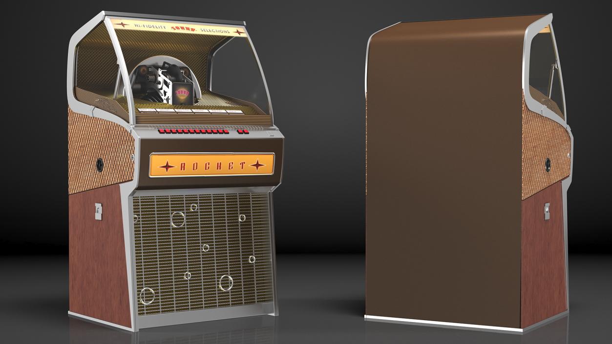 Sound Leisure Vinyl Rocket Jukebox 3D model