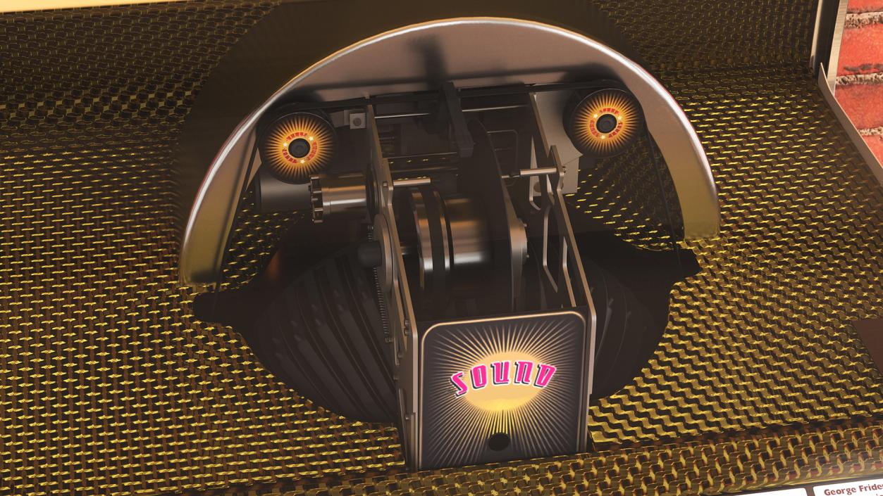 Sound Leisure Vinyl Rocket Jukebox 3D model