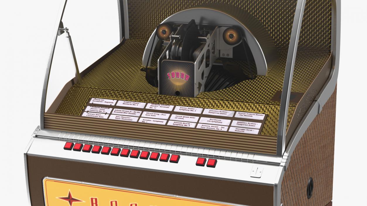 Sound Leisure Vinyl Rocket Jukebox 3D model