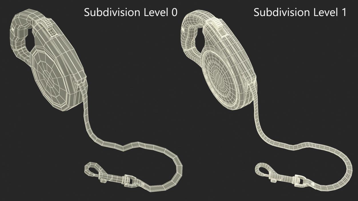 Extendable Dog Leash Latrails 3D model