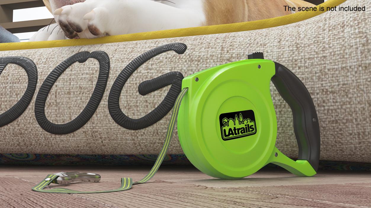 Extendable Dog Leash Latrails 3D model