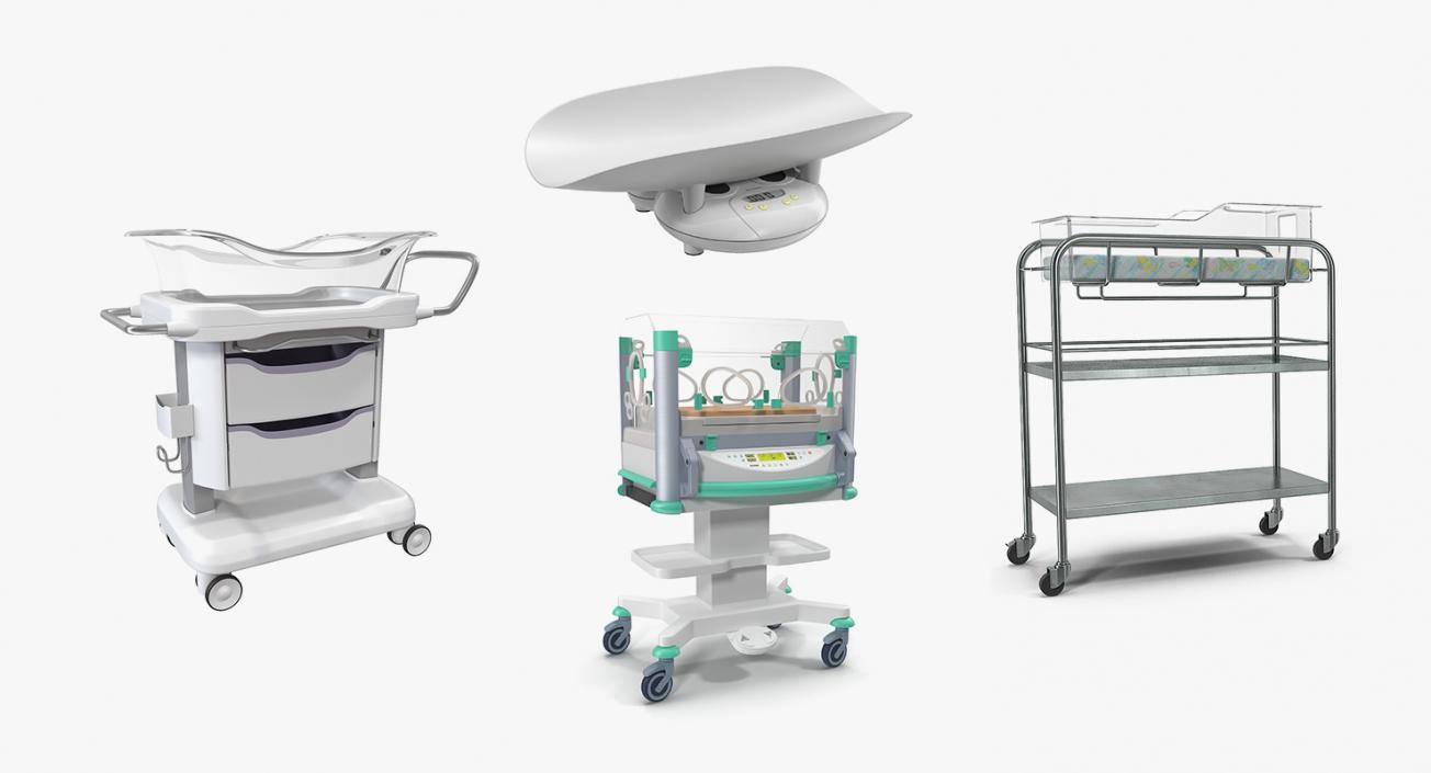 3D Newborn Equipment Collection model