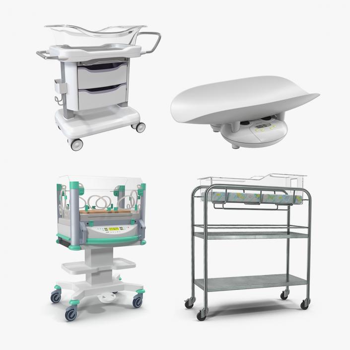 3D Newborn Equipment Collection model