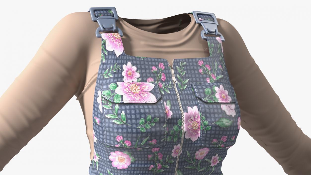 3D model Gardener Clothes Set for Women