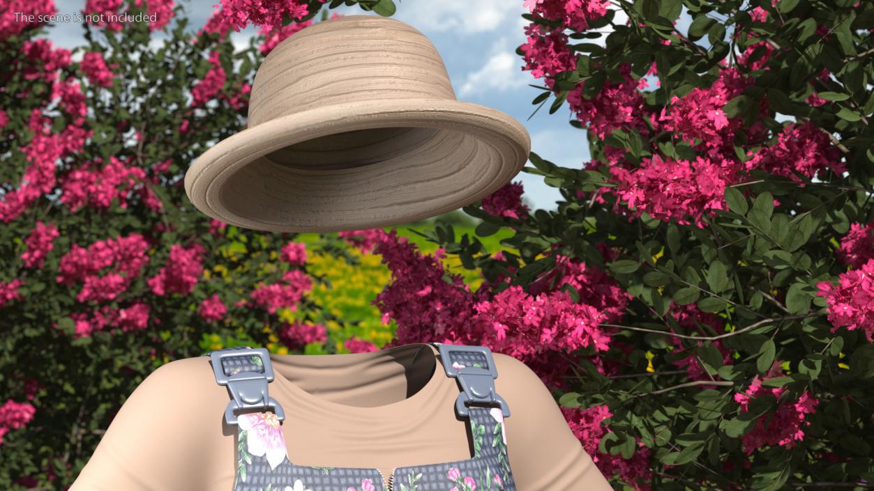 3D model Gardener Clothes Set for Women