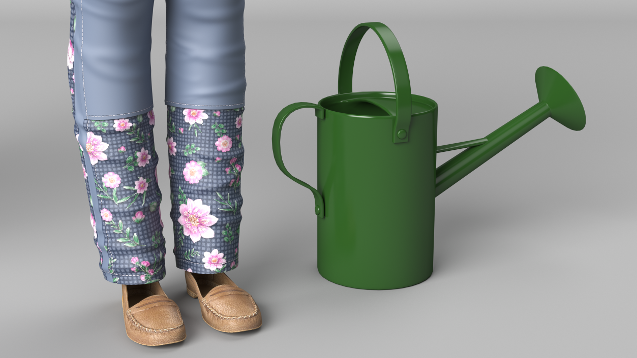 3D model Gardener Clothes Set for Women