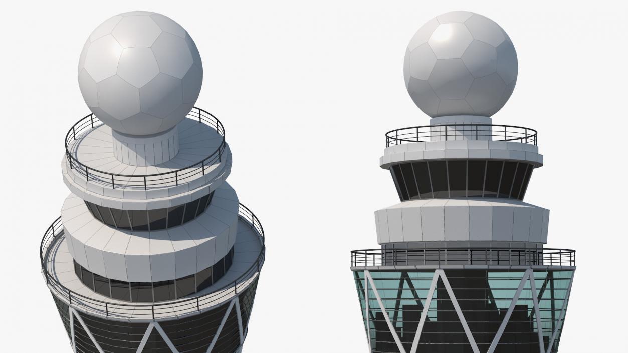 3D Airport Tower model