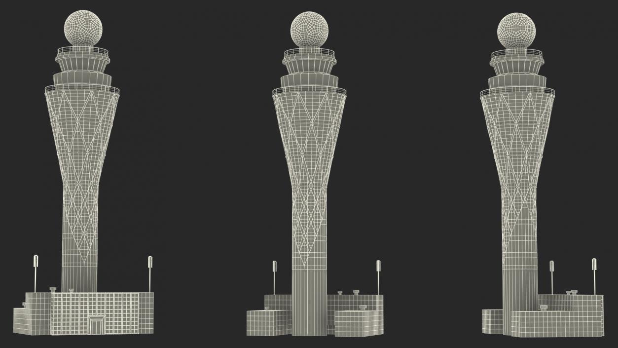 3D Airport Tower model