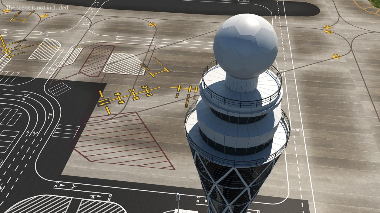 3D Airport Tower model