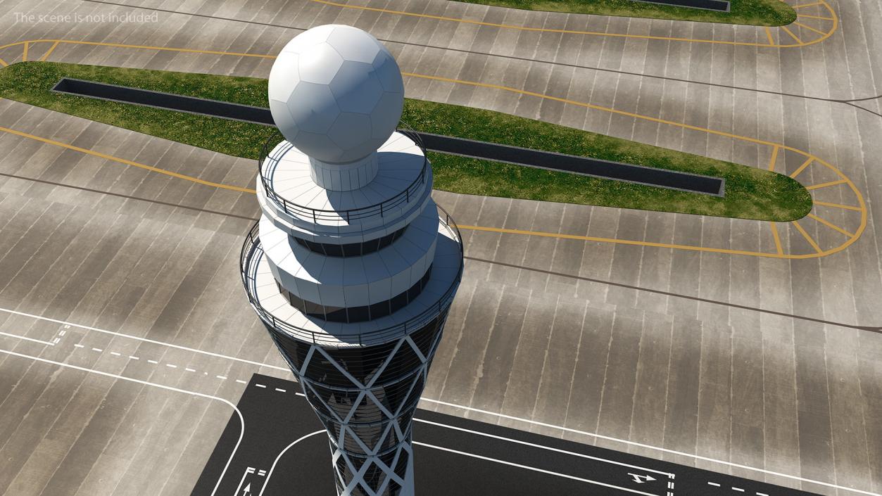 3D Airport Tower model