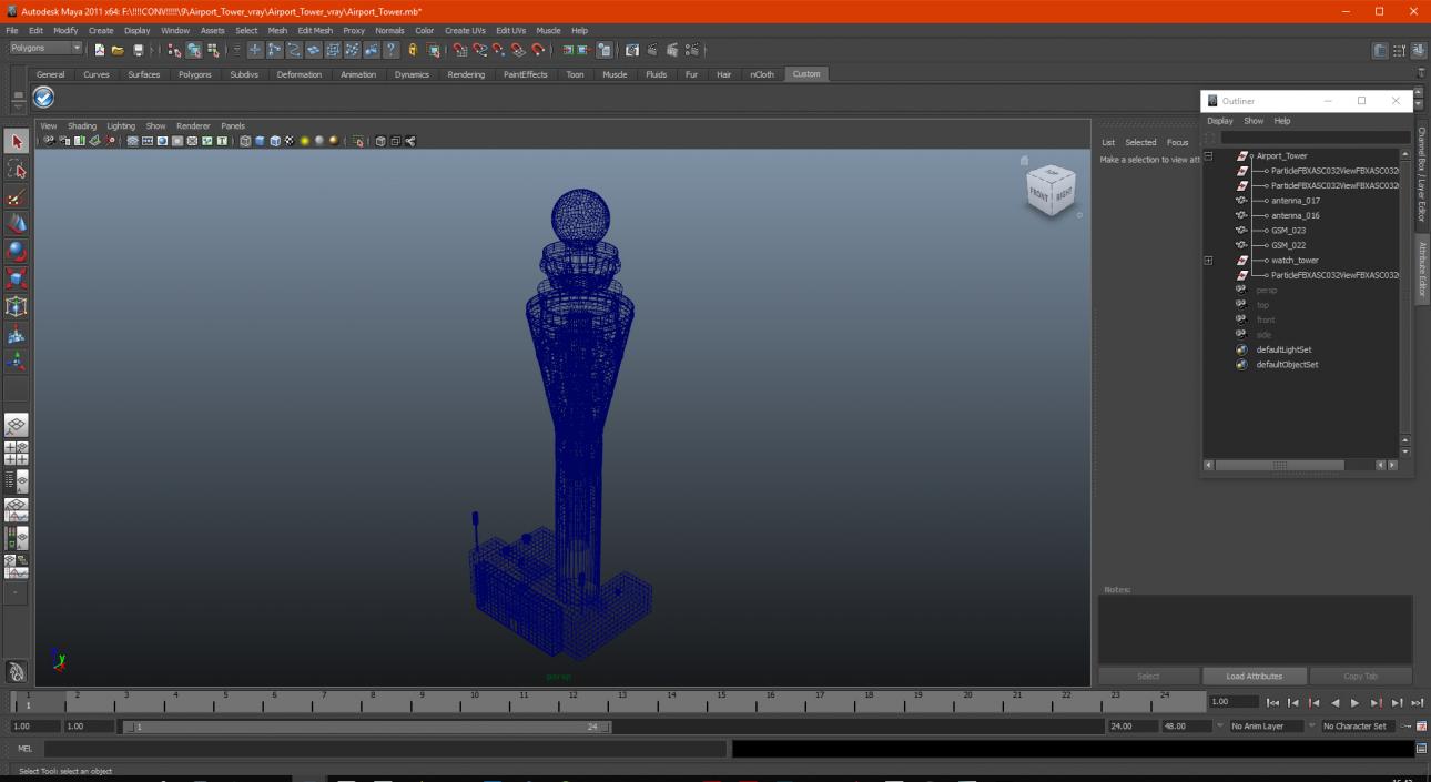 3D Airport Tower model