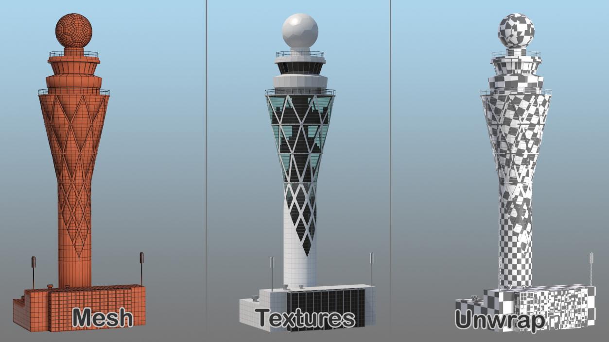 3D Airport Tower model