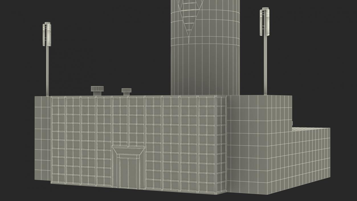 3D Airport Tower model