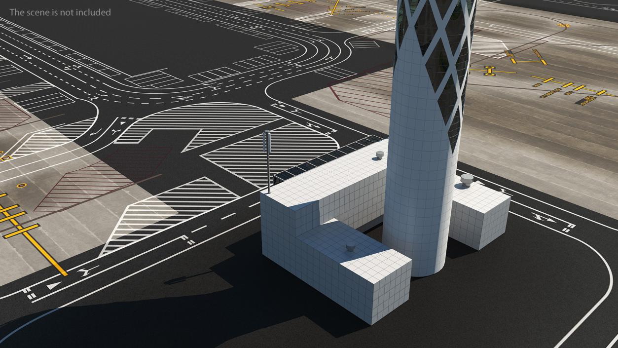 3D Airport Tower model