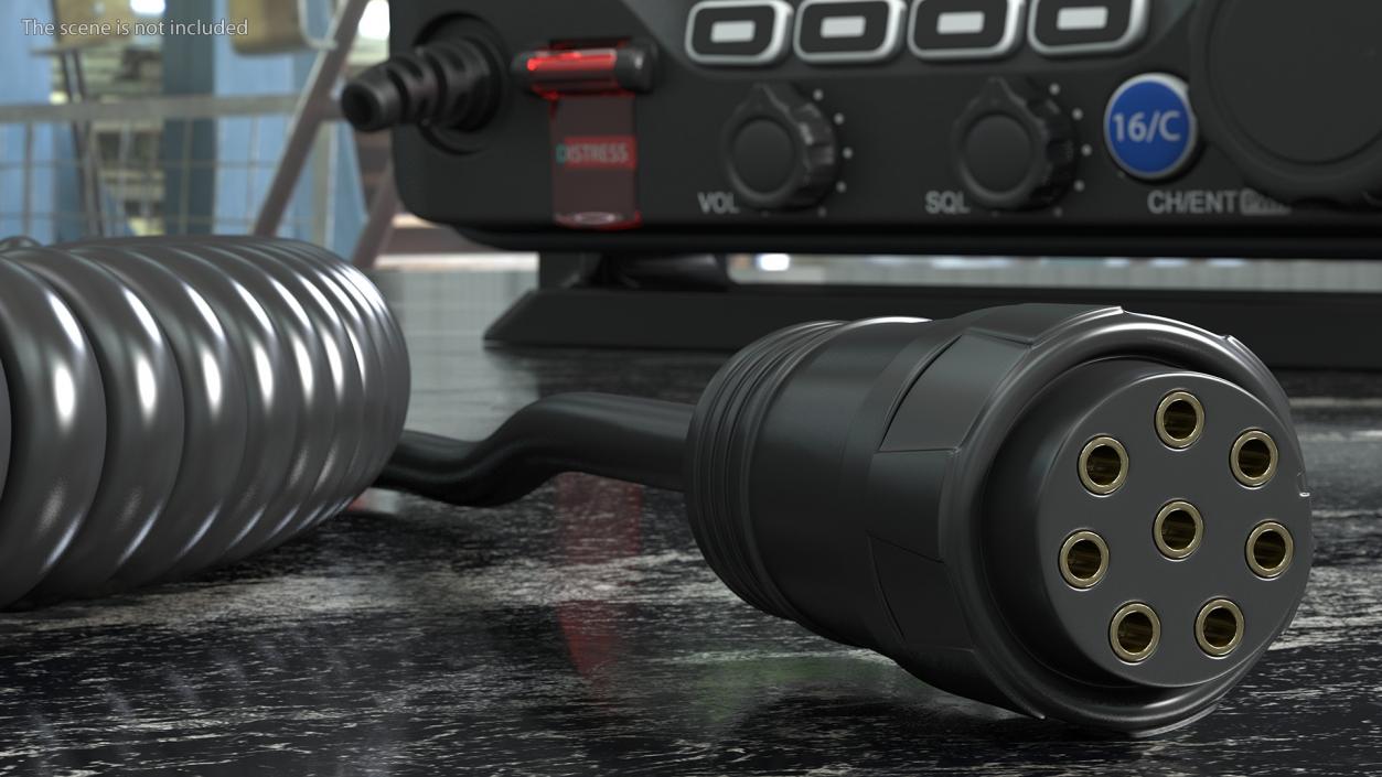 3D model External Marine VHF Microphone