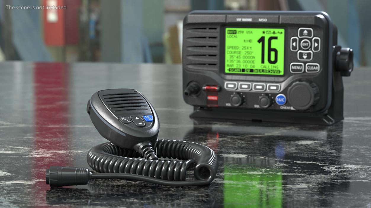 3D model External Marine VHF Microphone