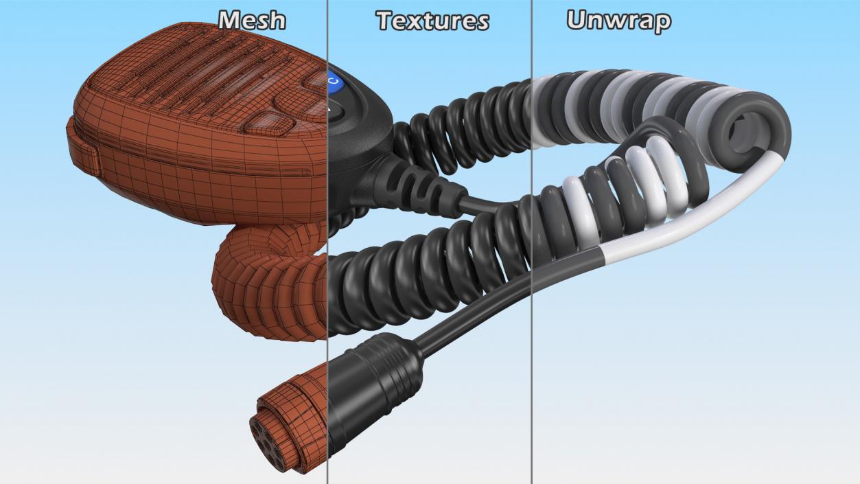 3D model External Marine VHF Microphone