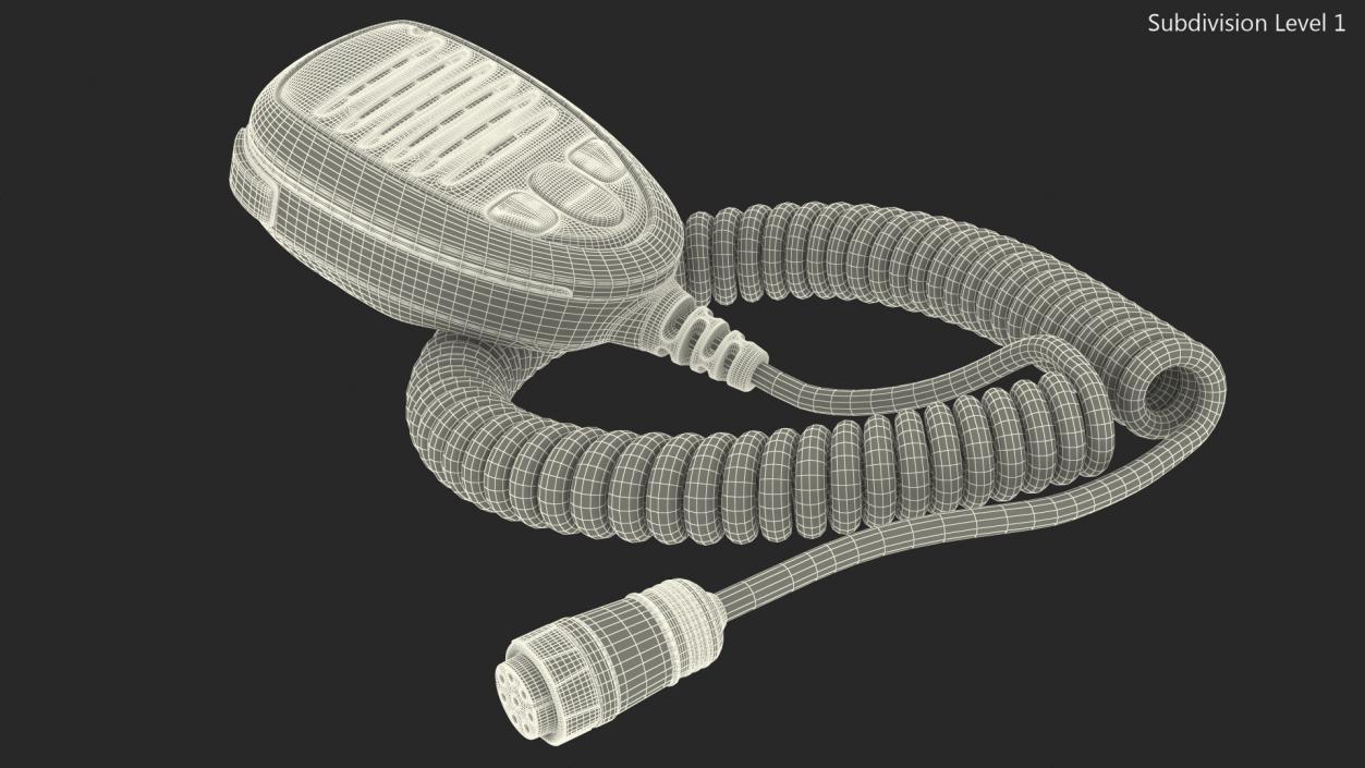 3D model External Marine VHF Microphone