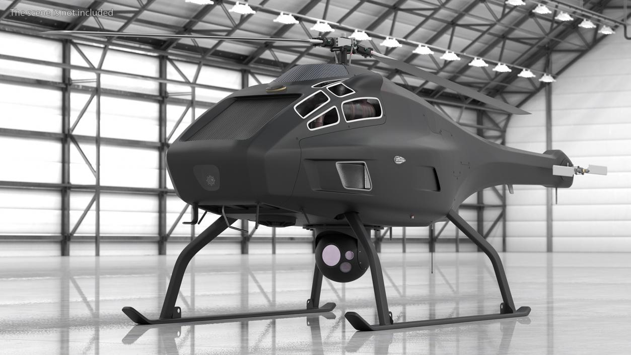 UAV Helicopter 3D model