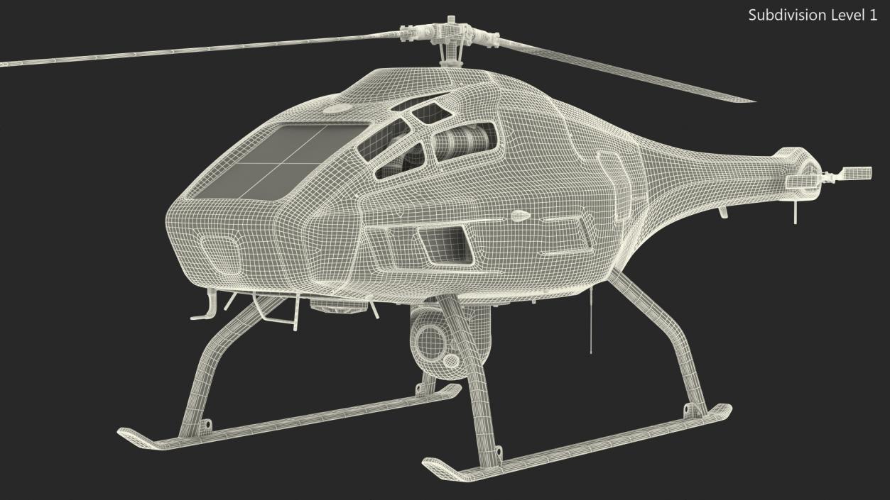 UAV Helicopter 3D model