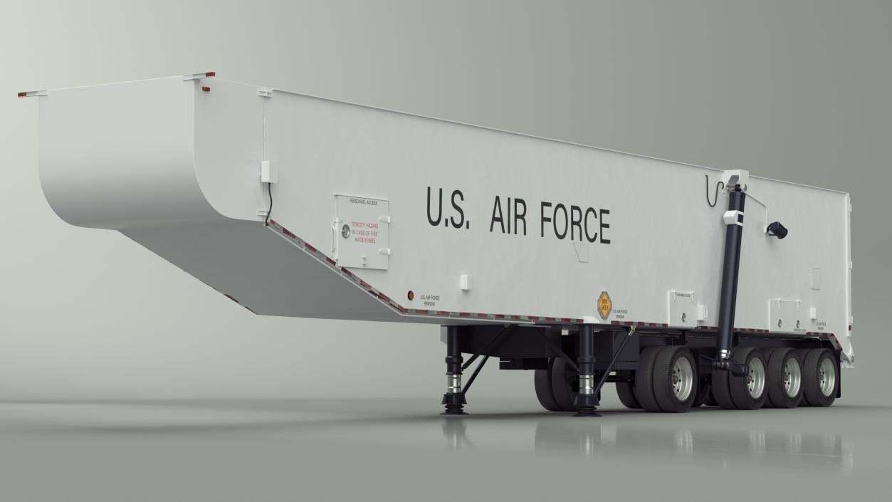 3D model Minuteman Missile Trailer