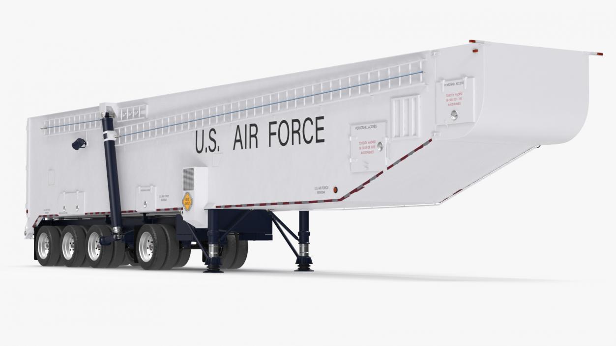 3D model Minuteman Missile Trailer