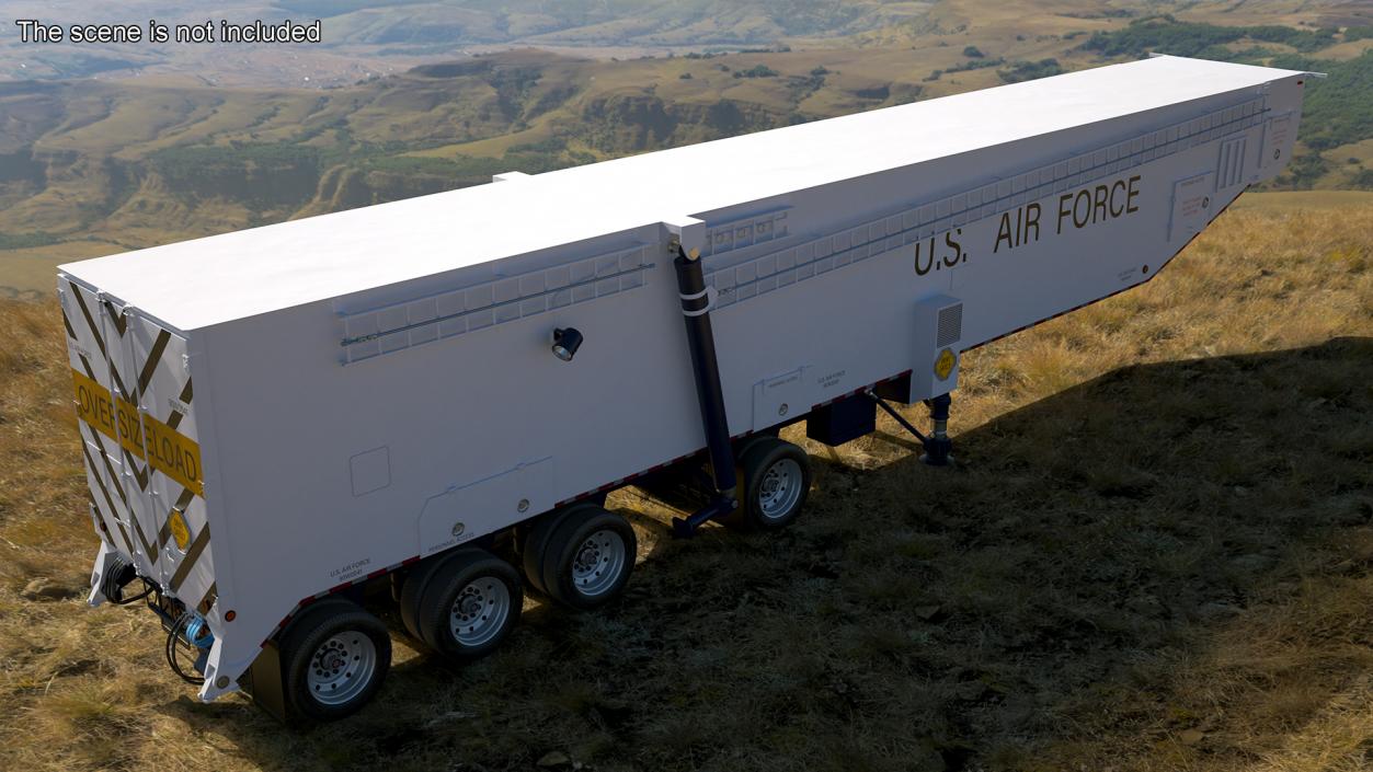 3D model Minuteman Missile Trailer