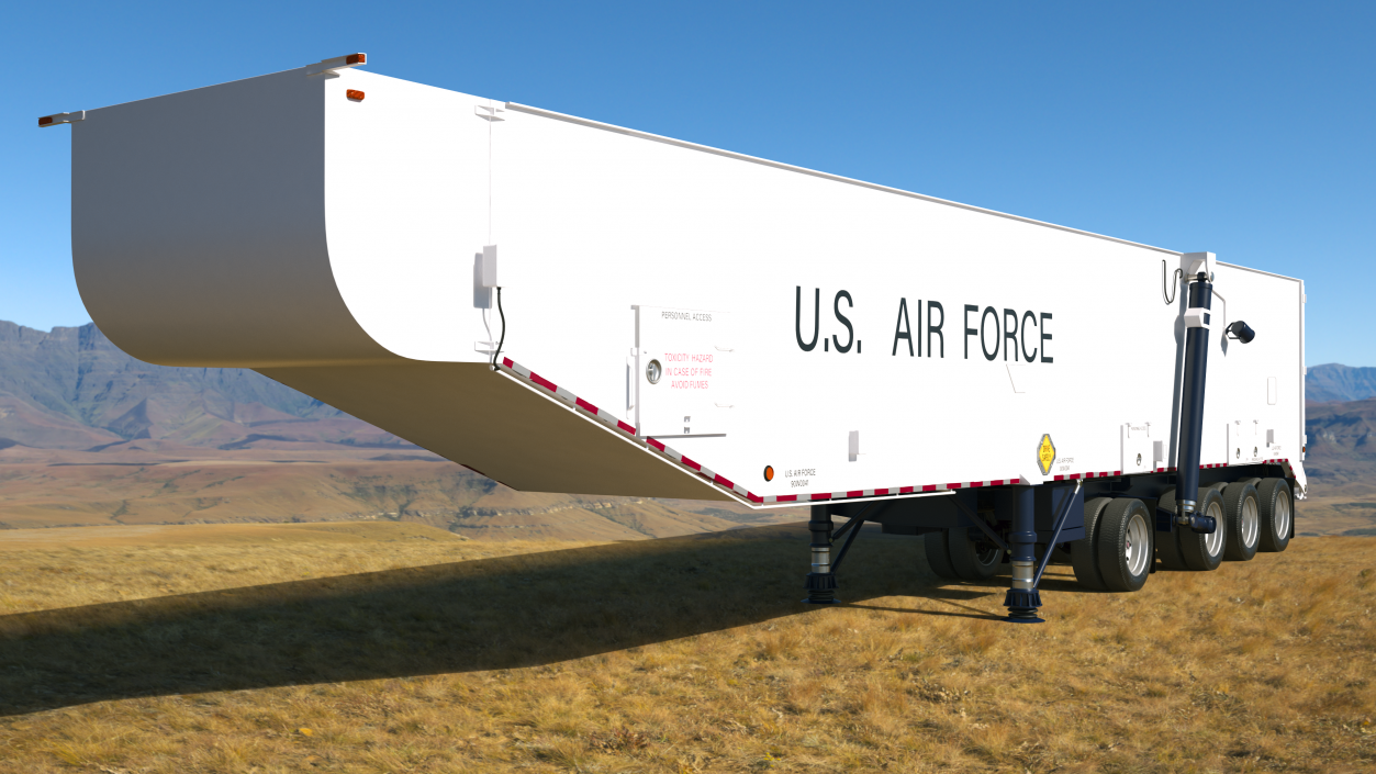 3D model Minuteman Missile Trailer